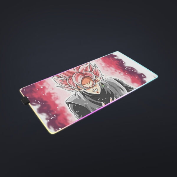 Dragon Ball Super Black Goku Rose 2 Super Saiyan Grin cool LED Mouse Pad