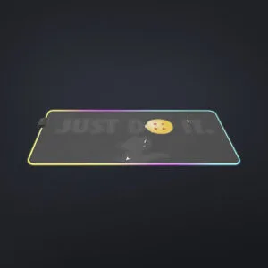Just Do It Slogan Dragon Ball Kid Goku Dope Black  LED  Mouse Pad