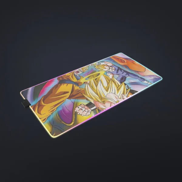 Dragon Ball Super Gogeta Super Saiyan Fusion Streetwear Design cool LED Mouse Pad