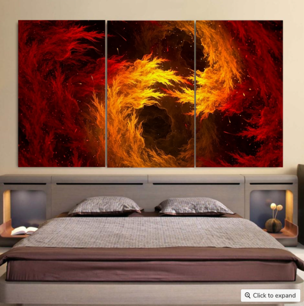 Dragon Ball Z Super Saiyan Orange Aura Dope Streetwear Cool 3pc Canvas