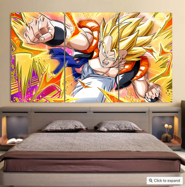 Dragon Ball Super Gogeta Outshining Darkness Cool Cool 3pc Canvas