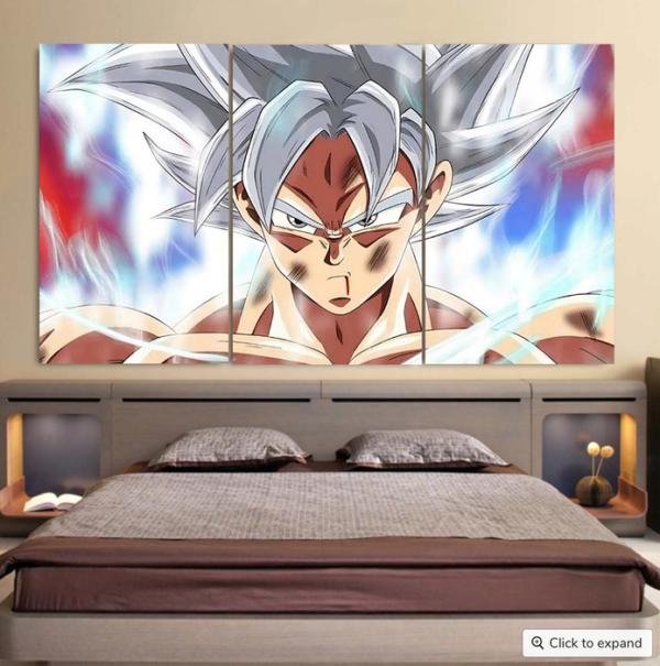 Dragon Ball Super Goku Ultra Instinct Cool 3pc Canvas