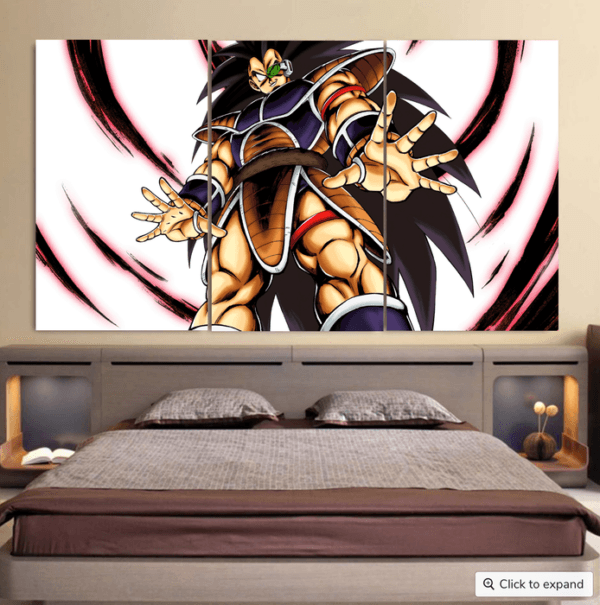 Dragon Ball Z The Well-Known Goku's Brother Raditz Cool 3pc Canvas