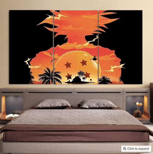 Four Star Dragon Ball Cool 3pc Canvas