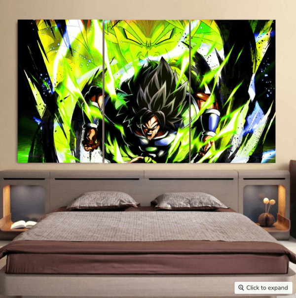 Dragon Ball Super Broly Cool 3pc Canvas