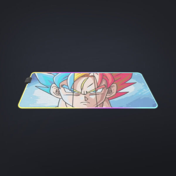 Dragon Ball Super Goku SSJ Blue God  LED Mouse Pad