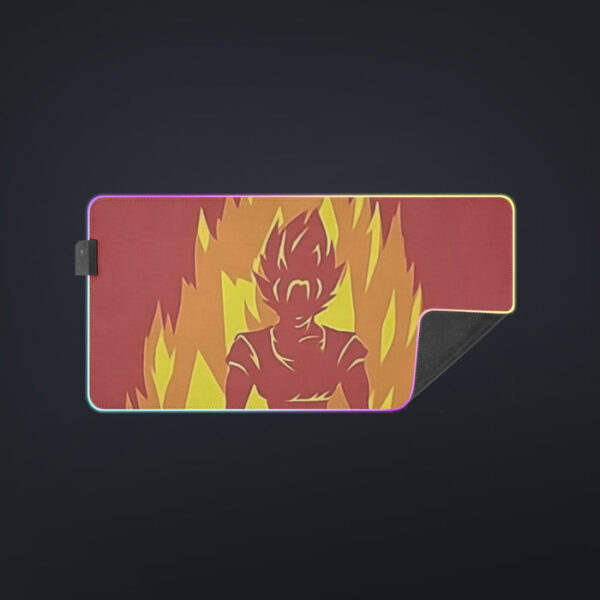 Dragon Ball Z Son Goku On Fire Its Okay To Be Super Saiyan cool LED Mouse Pad