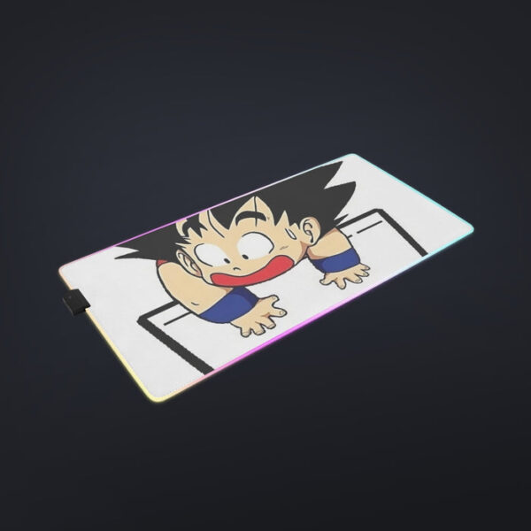 Smiling Goku On Pocket Of Dragon Ball Z LED Mouse Pad