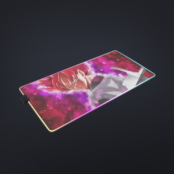 Dragon Ball Super Black Goku Rose Impaled Trunks Sword cool LED Mouse Pad