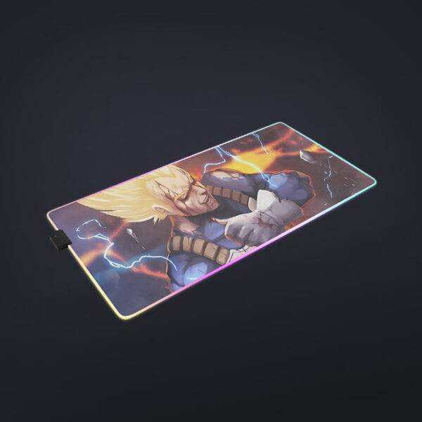 Dragon Ball Z Vegeta Super Saiyan Lightning Custom cool LED  Mouse Pad