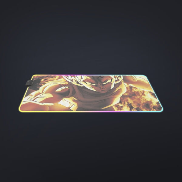 Dragon Ball Z Dope Majin Vegeta Grin Yellow Aura cool LED  Mouse Pad