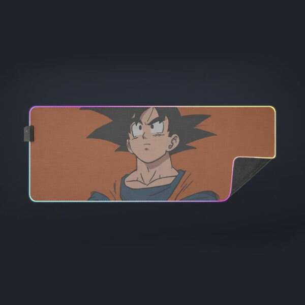 Goku Orange Minimalistic Background  cool LED Mouse Pad