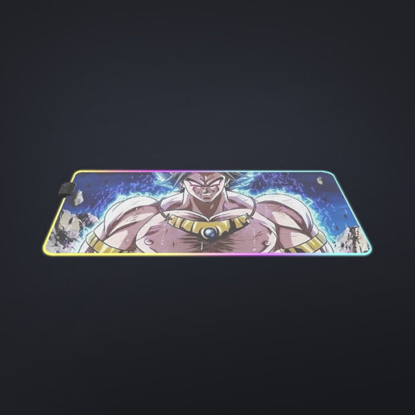 DBZ Legendary Super Saiyan Broly With Black Hair cool LED  Mouse Pad