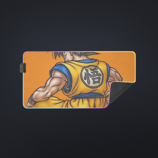 Goku Orange Background  cool LED Mouse Pad