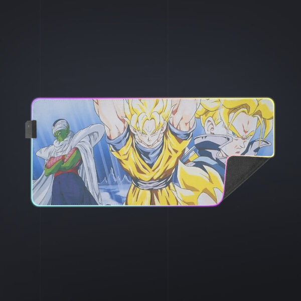 DBZ Goku Saiyan Spirit Bomb Vegeta Piccolo Gohan Trunks Vibrant Design  cool LED Mouse Pad