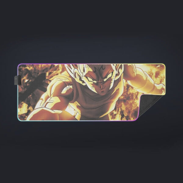 Dragon Ball Z Dope Majin Vegeta Grin Yellow Aura cool LED  Mouse Pad