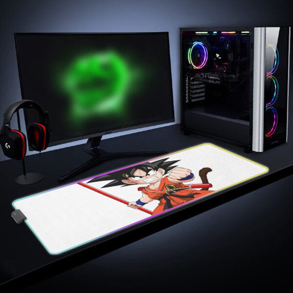 Kid Goku Fighting Dragon Ball Z cool LED Mouse Pad