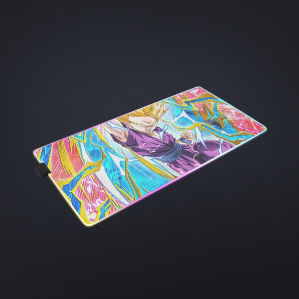 Teen Gohan Dragon Ball Full Tilt Kamehameha Super Saiyan 2 Cool LED Mouse Pad