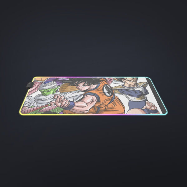 DBZ Goku Fighting Stance Gohan Piccolo Krillin Vegeta Frieza Color cool LED Mouse Pad