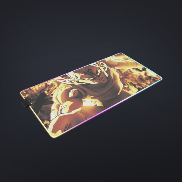 Dragon Ball Z Dope Majin Vegeta Grin Yellow Aura cool LED  Mouse Pad