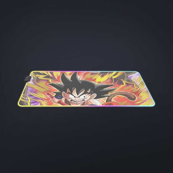 Great Ape Monkey Warrior Angry Kid Goku Fighting 3D cool LED Mouse Pad