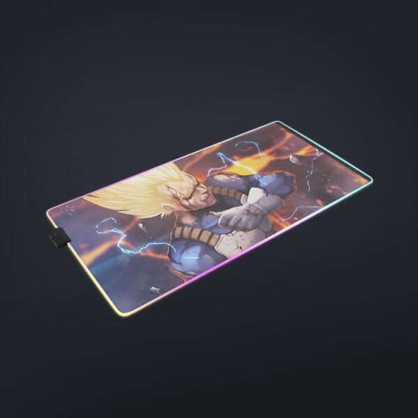 Dragon Ball Z Vegeta Super Saiyan Lightning Custom cool LED  Mouse Pad