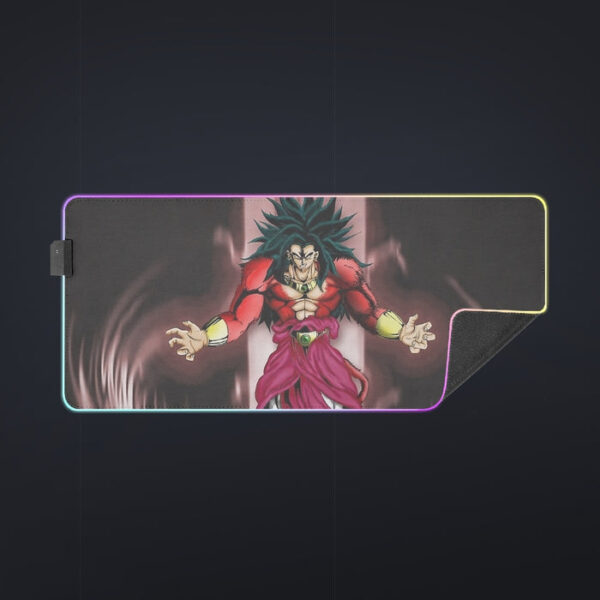 Dragon Ball Z Legendary Super Saiyan Broly 4 Dope Aura cool LED Mouse Pad