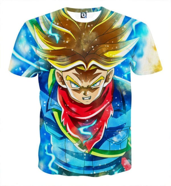 DBZ Rage Super Saiyan Trunks Portrait Unique Style T-shirt