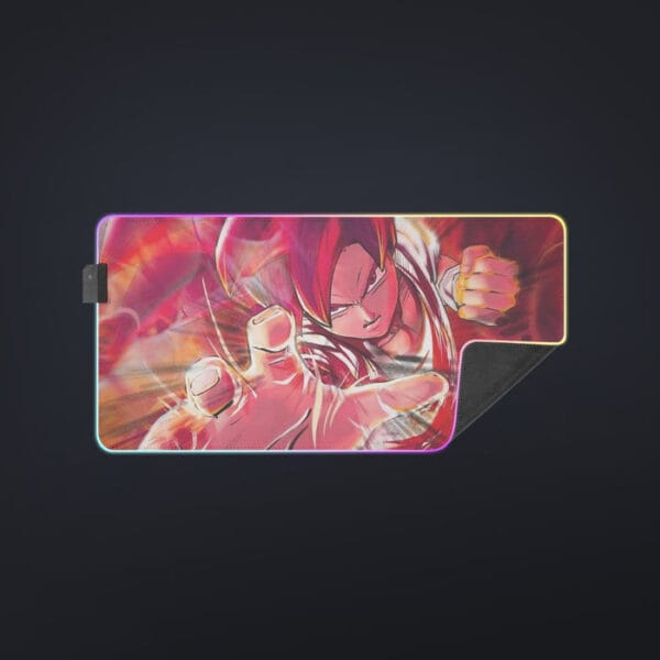 Dragon Ball Z Son Goku Super Saiyan Rose Blue Aura cool LED Mouse Pad