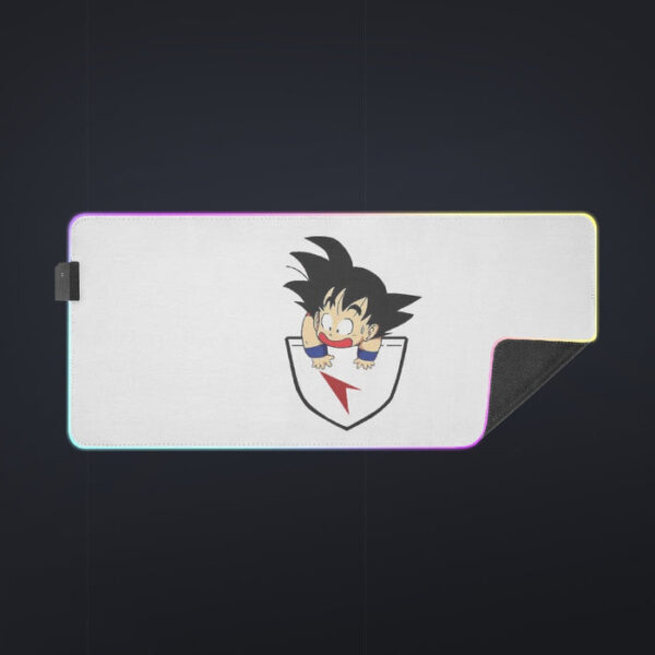 Dragon Ball Kid Goku Coming Out Of Pocket cool LED  Mouse Pad