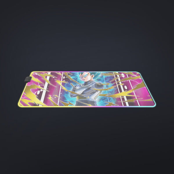 Dragon Ball Vegeta Super Saiyan God Blue SSGSS Aura Power Dope Design cool LED Mouse Pad