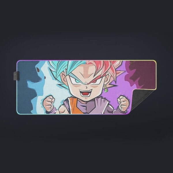 DBZ Goku Zamasu SSGSS God Blue Rose Super Saiyan Chibi Cool LED  Mouse Pad