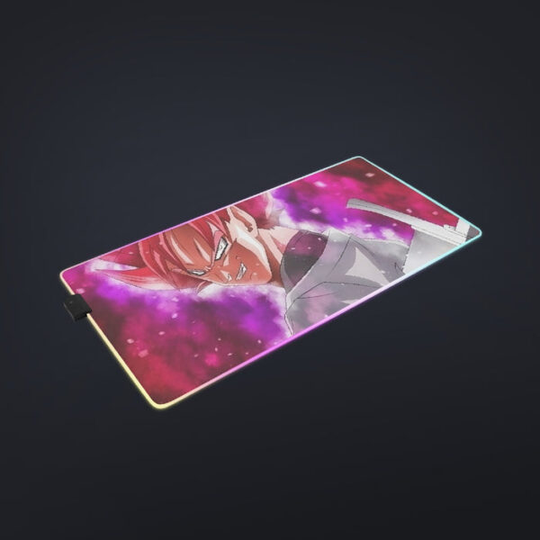 Dragon Ball Super Black Goku Rose Impaled Trunks Sword cool LED Mouse Pad