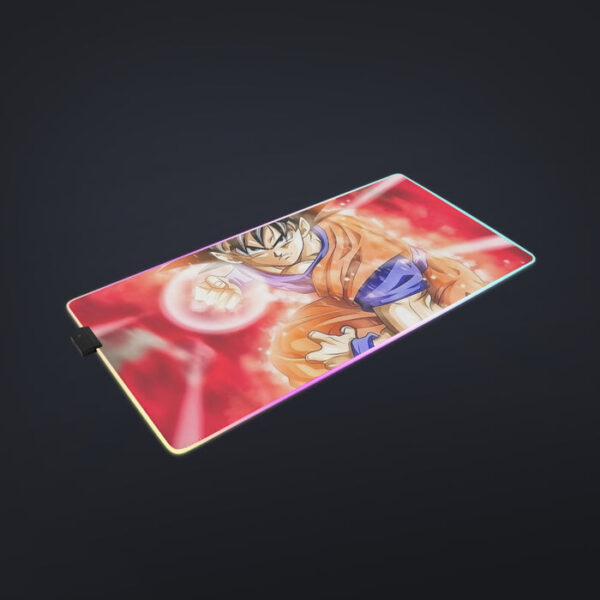 Dragon Ball Super Goku Red Kaioken Energy Epic Punch cool LED Mouse Pad