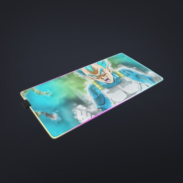 Dragon Ball Super Blue Vegeta Super Saiyan God Cool  cool LED  Mouse Pad