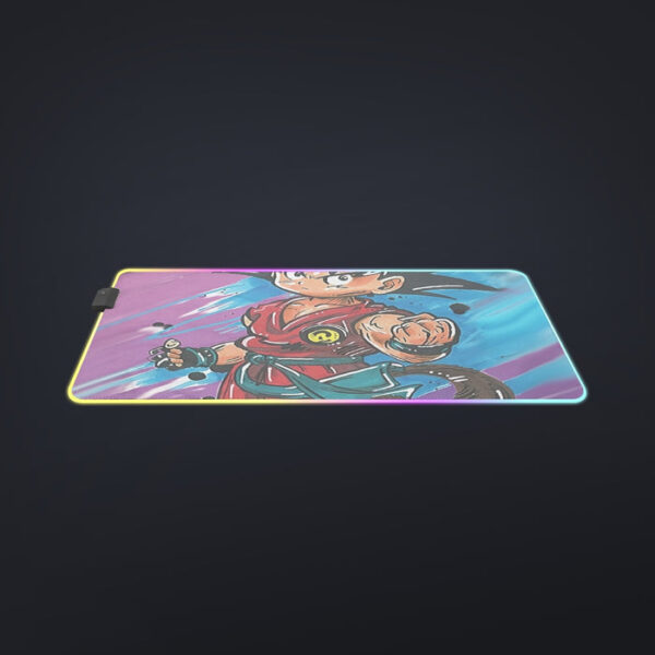 Dragon Ball Z  Kid Goku Graffiti Painting cool LED Mouse Pad