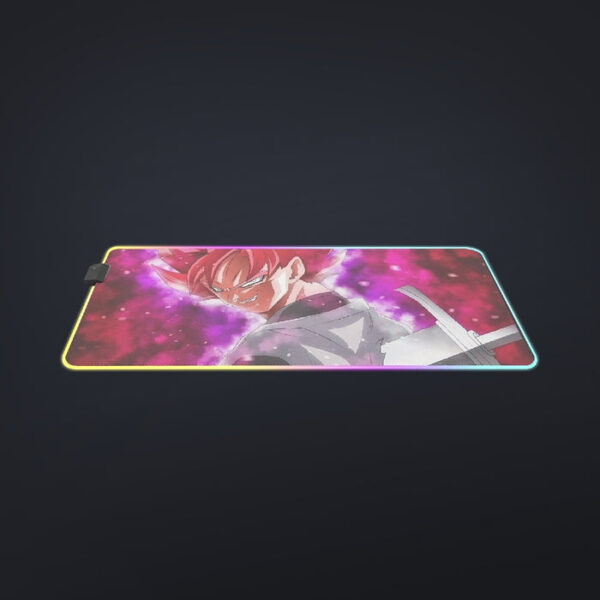 Dragon Ball Super Black Goku Rose Impaled Trunks Sword cool LED Mouse Pad