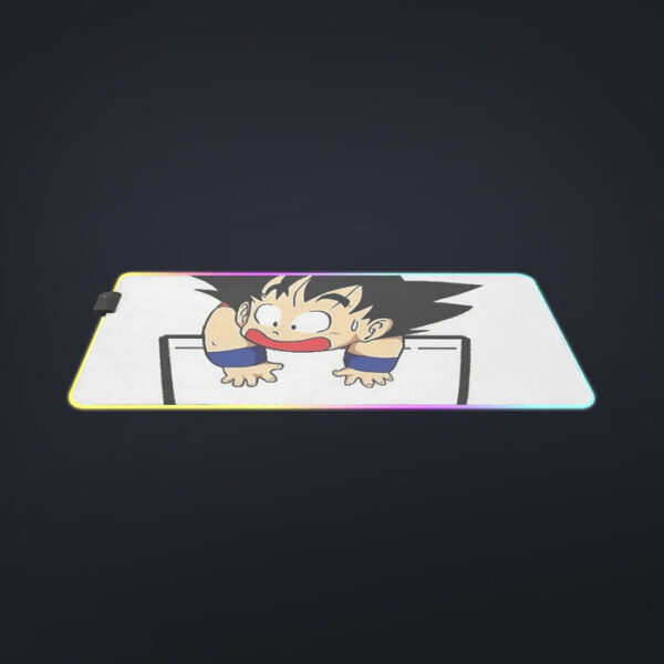 Smiling Goku On Pocket Of Dragon Ball Z LED Mouse Pad