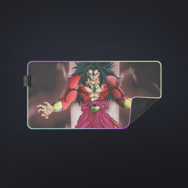 Dragon Ball Z Legendary Super Saiyan Broly 4 Dope Aura cool LED Mouse Pad