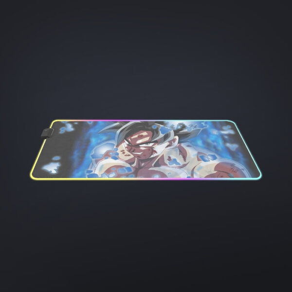 Dragon Ball Super Goku Blue Ultra Instinct Dope Grin cool LED Mouse Pad