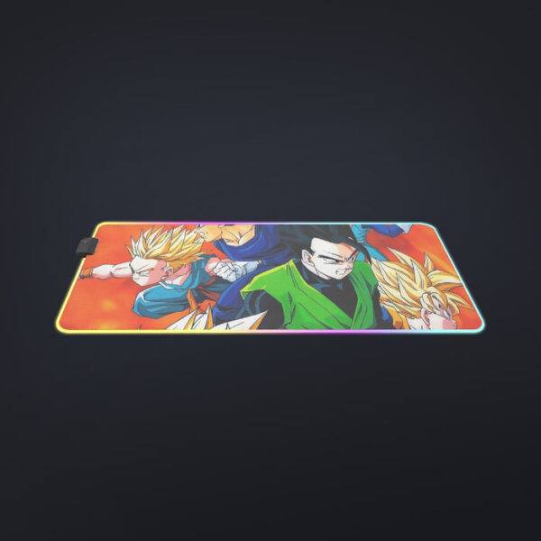 Dragon Ball Goku Super Saiyan 3 Vegeta Gohan Trending Design cool LED Mouse Pad