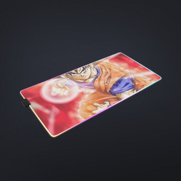 Dragon Ball Super Goku Red Kaioken Energy Epic Punch cool LED Mouse Pad