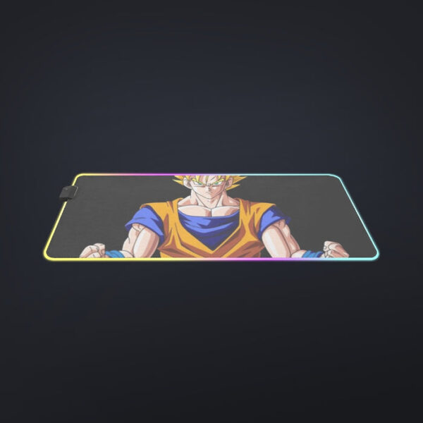 Goku Transformation Thunder Black Super Saiyan cool  LED  Mouse Pad