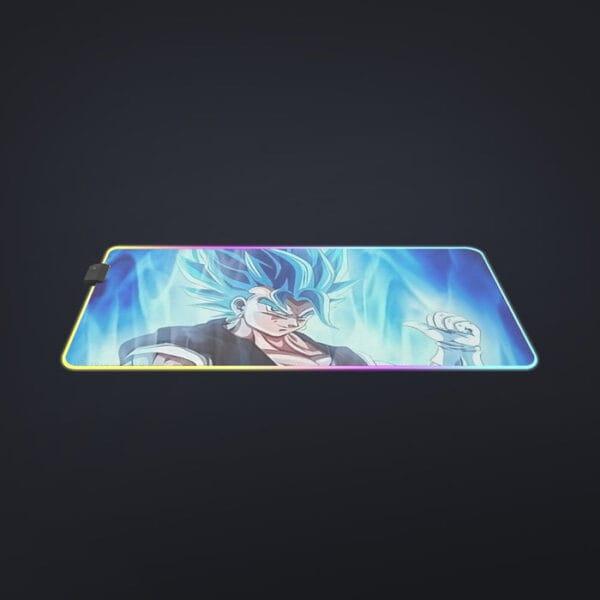 Dragon Ball Z Super Saiyan Vegito Blue Charge Aura Cool LED Mouse Pad