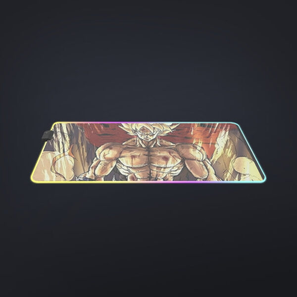 Powerful Goku Super Saiyan 2 Transformation SSJ2 cool  LED Mouse Pad