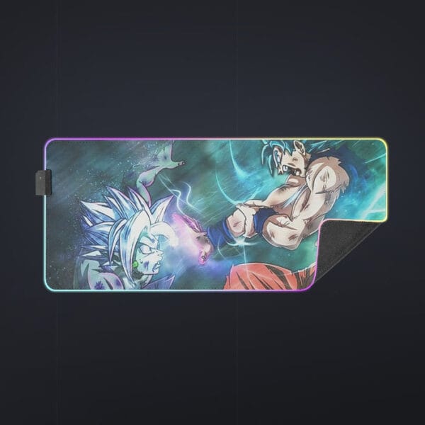 Dragon Ball Fused Zamasu Goku Blue Super Saiyan Epic  LED  Mouse Pad