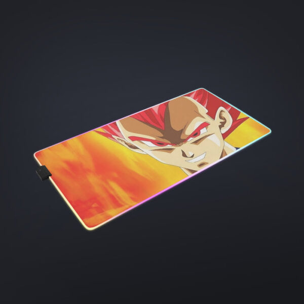 Dragon Ball Vegeta Super Saiyan Red God Vibrant Print cool LED Mouse Pad