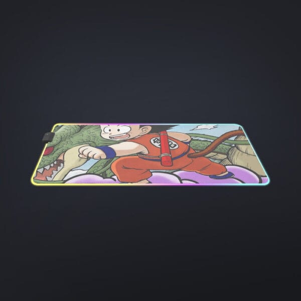 Dragon Ball  Kid Goku Flying With Shenron cool  LED Mouse Pad