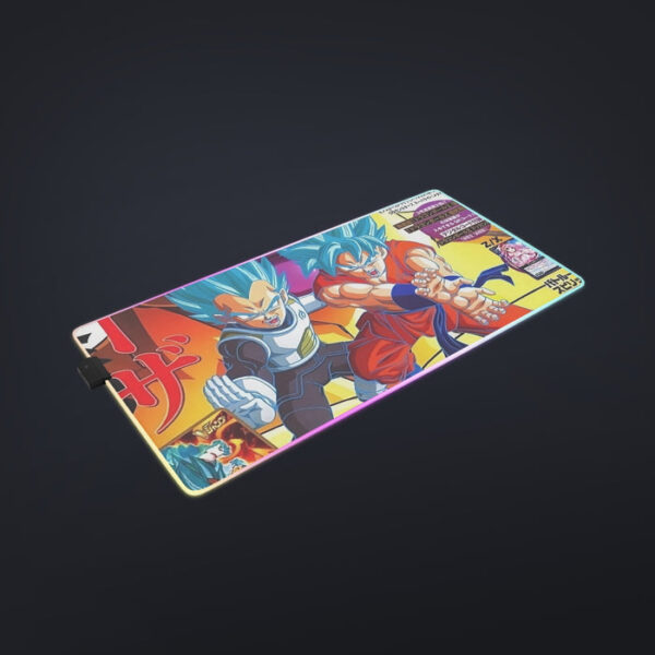 Golden Frieza Super Saiyan God Goku Vegeta Blue Hair 3D cool  LED  Mouse Pad