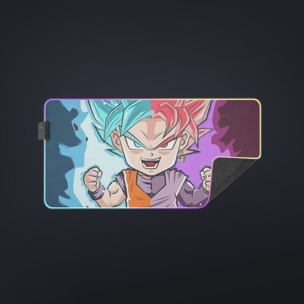 Dragon Ball Super Cute Chibi Blue Vegito Goku Rose Cool  LED Gaming Mouse Pad